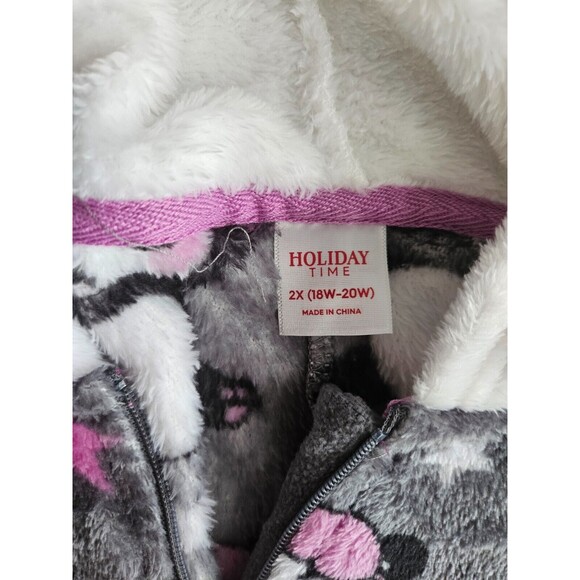 New Holiday Time Women's Cute Panda Sleepwear with Hood, NWT - Picture 10 of 12